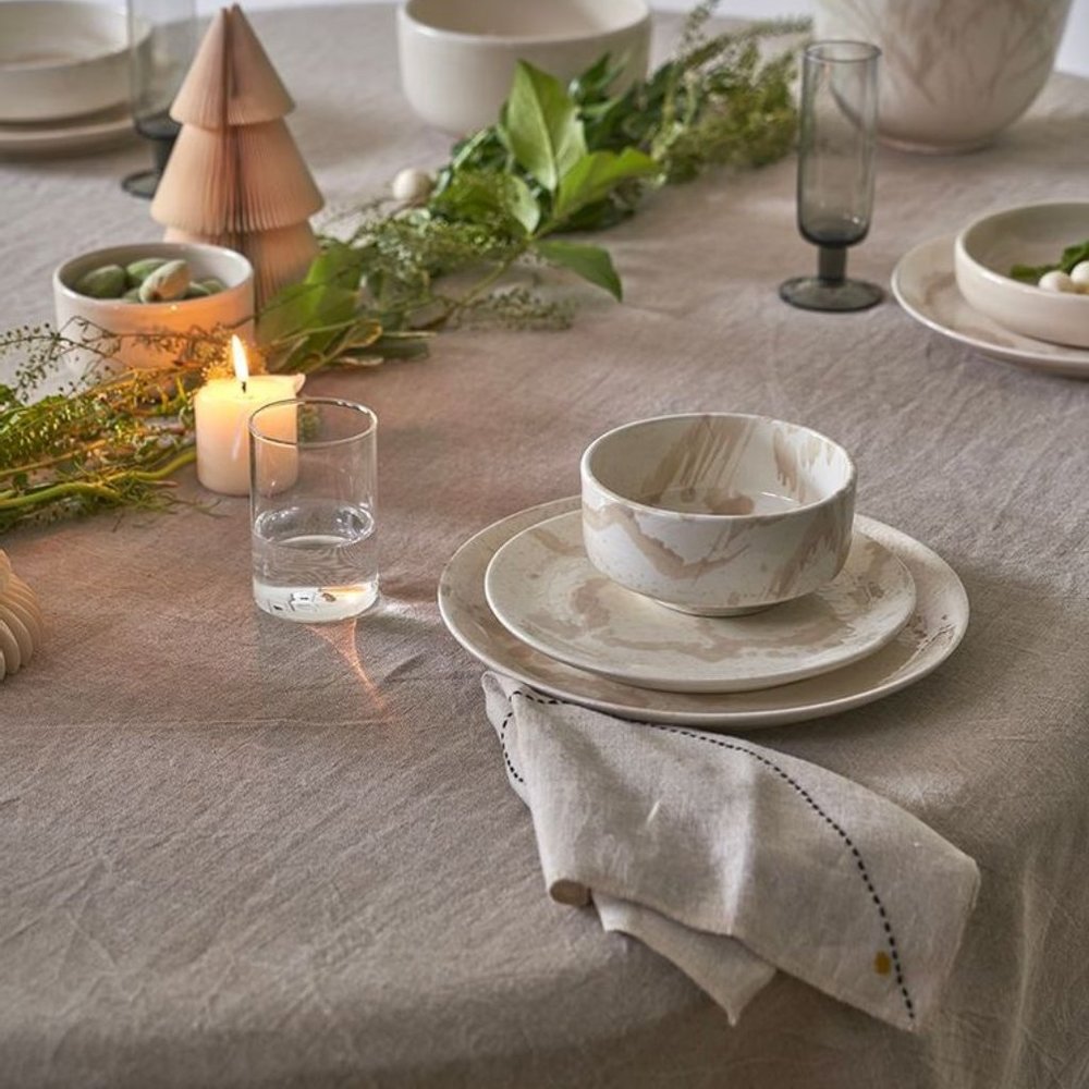 Homata French Linen Blend Dinner Napkin Set of 4